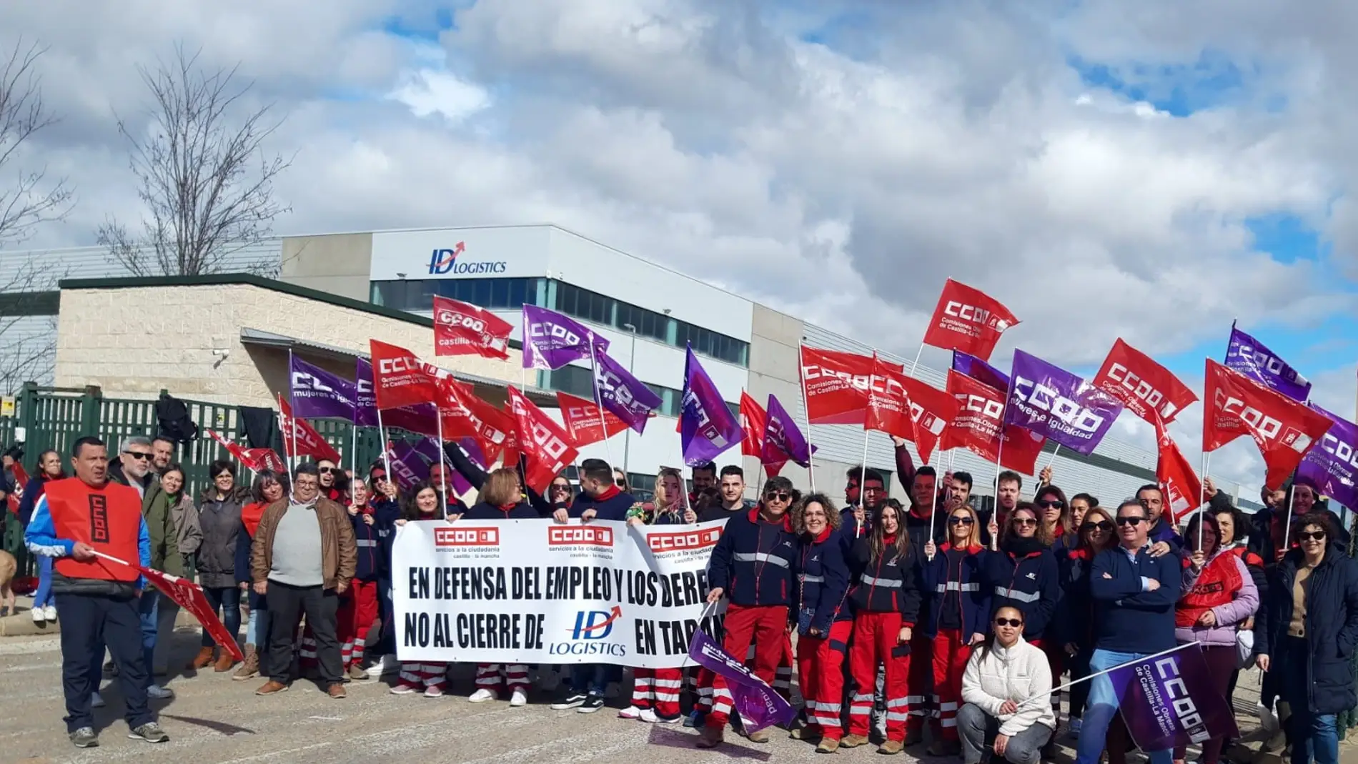 Los trabajadores de Tarancón en una de las jornadas de protesta