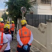 Edificio afectado por un derrumbe en el barrio de El Terreno de Palma