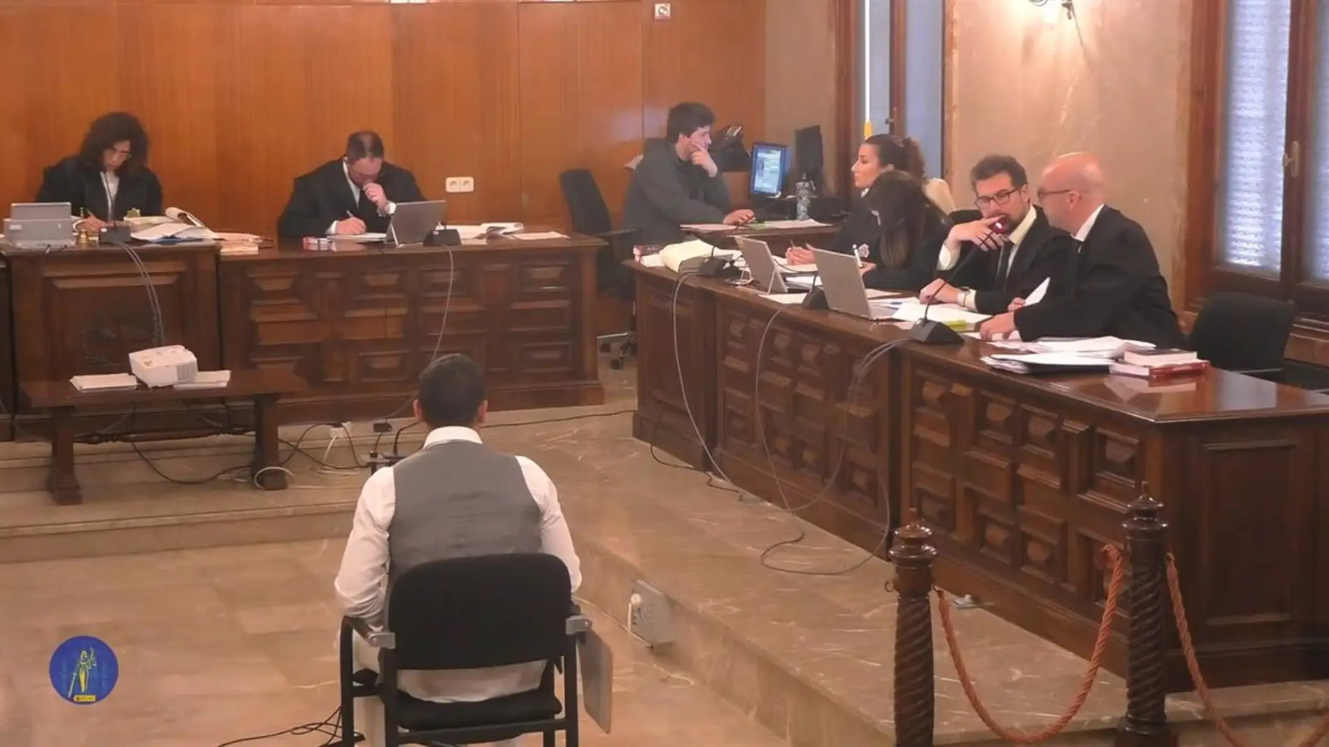 El acusado por el homicidio de Calas de Mallorca, declarando en el juicio ante un Jurado