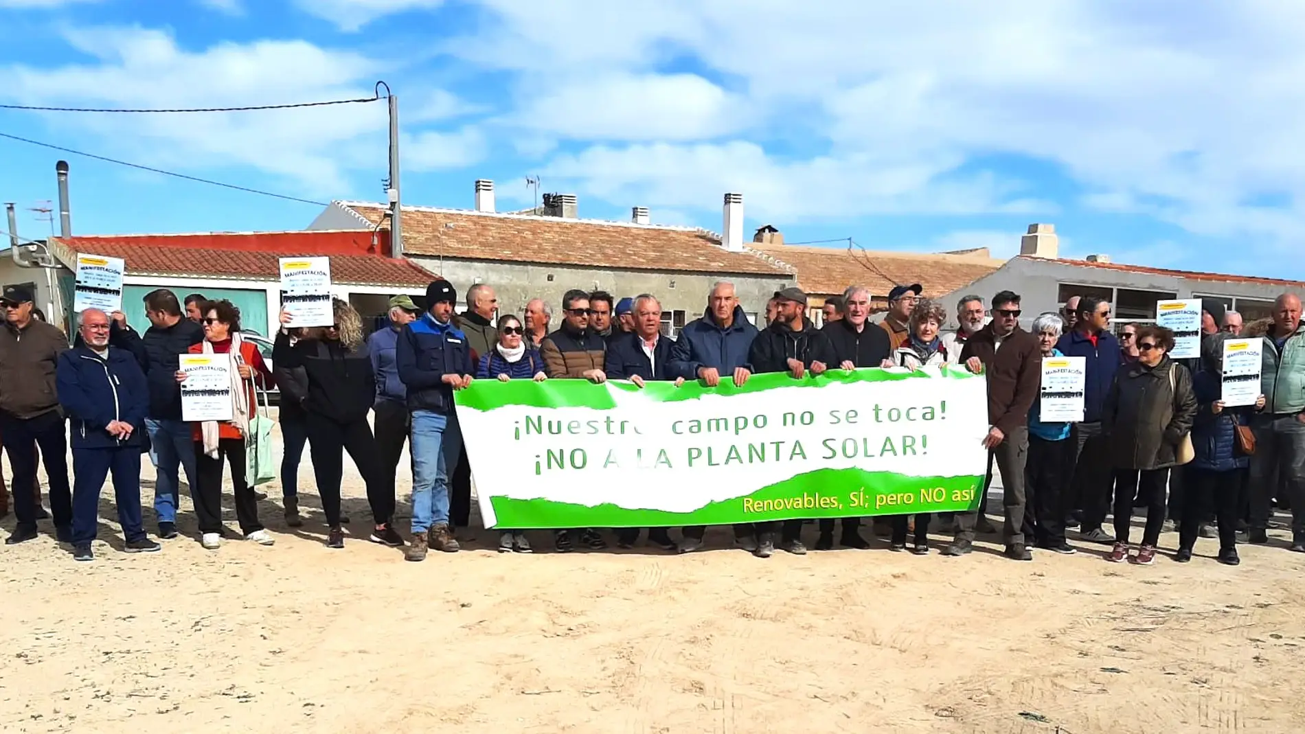 Manifestación en San Miguel este domingo para rechazar la macroplanta solar en terrenos agrícolas
