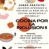 Cartel curso "Cocina por la inclusión II" 