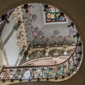 Escalera de caracol de la Casa Museo Modernista de Novelda