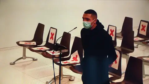 Imagen de archivo del rapero Morad en un juicio en 2022 Imagen de archivo del rapero Morad en un juicio en 2022/ Europa Press