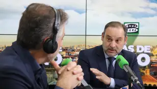 El exministro y exsecretario de organización del PSOE, José Luis Ábalos, durante su entrevista con Alsina