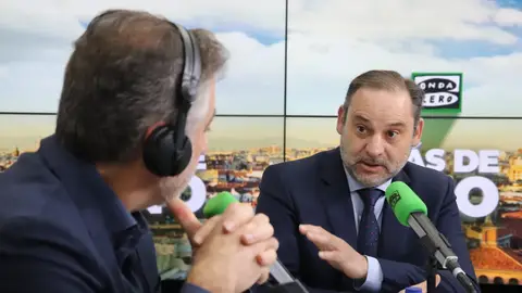 El exministro y exsecretario de organización del PSOE, José Luis Ábalos, durante su entrevista con Alsina