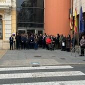 Minuto de silencio celebrado en Algemesí tras el atropello mortal