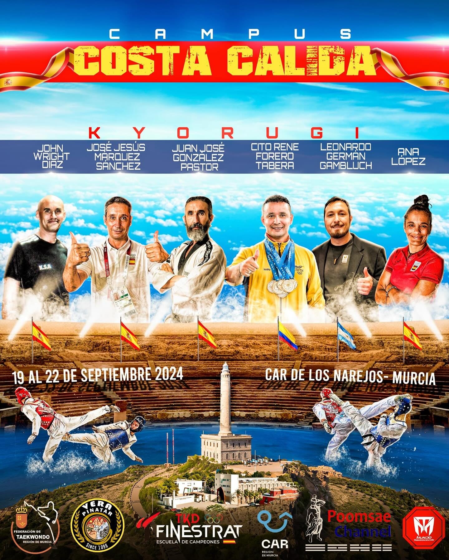 Juanjo González, instructor del TKD Finestrat, será monitor en el Campus Costa Cálida este verano Juanjo González, instructor del TKD Finestrat, será monitor en el Campus Costa Cálida este verano