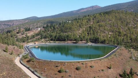 Una balsa de Tenerife