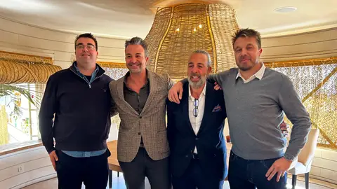 José María García, Héctor Del Barrio, Emilio Del Barrio y Antonio García. José María García, Héctor Del Barrio, Emilio Del Barrio y Antonio García.