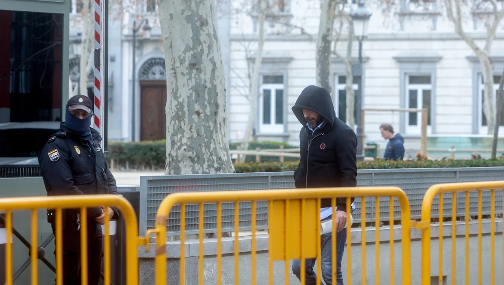 El empresario Víctor de Aldama en la entrada de la Audiencia Nacional