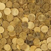 Monedes de 10 i 20 cèntims acumulades 