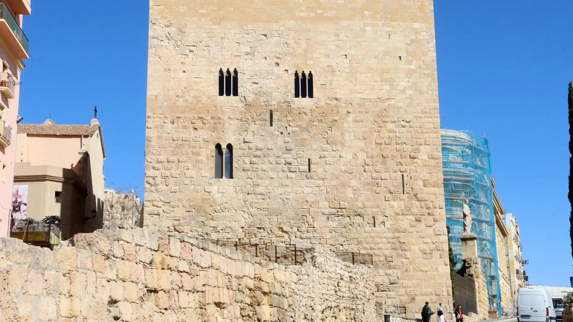 Façana oest de la torre del Pretori