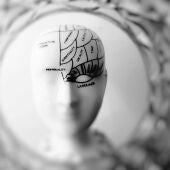 Un busto imitando la anatomía del cerebro