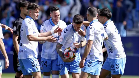 Celebración del gol del Málaga Celebración del gol del Málaga