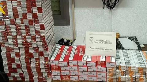 Tabaco intervenido por la Guardia Civil Tabaco intervenido por la Guardia Civil