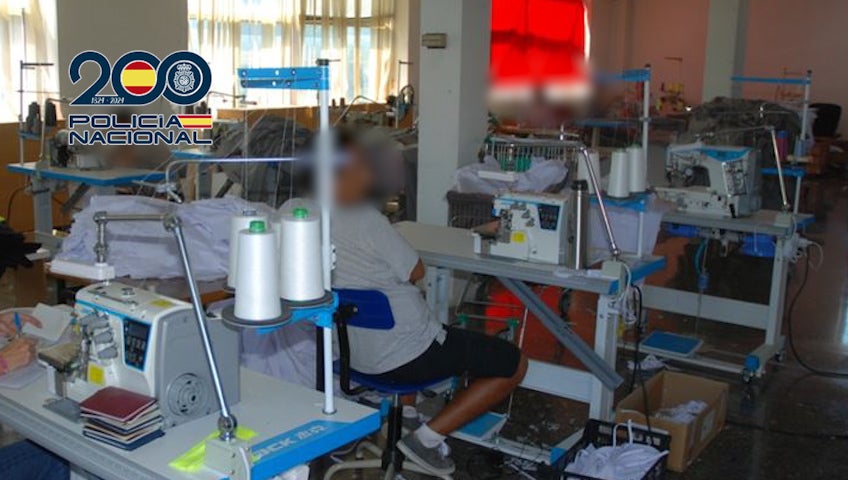Desarticulan en Aldaia un taller ilegal de costura que explotaba a 14 trabajadores Desarticulan en Aldaia un taller ilegal de costura que explotaba a 14 trabajadores