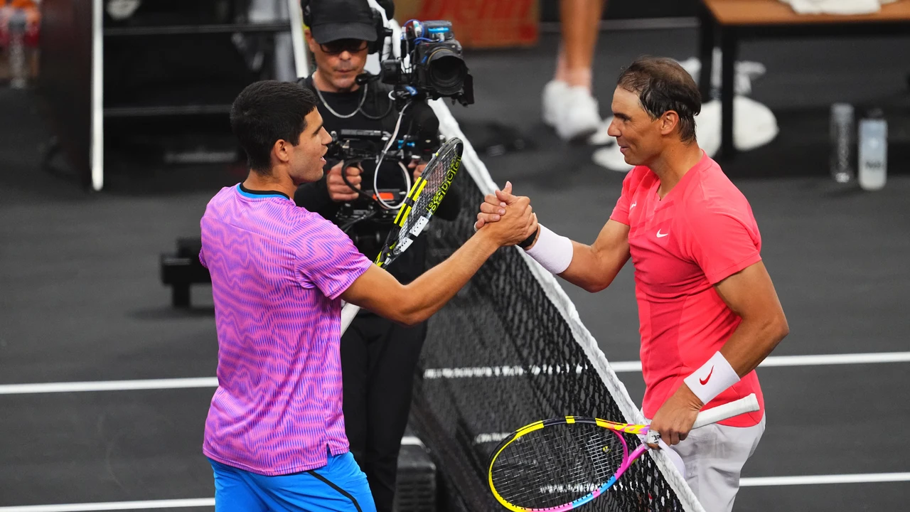 Rafa Nadal y Carlos Alcaraz en Las Vegas