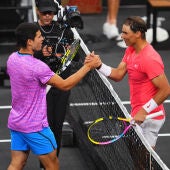 Rafa Nadal y Carlos Alcaraz en Las Vegas