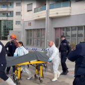 levantamiento de los cadáveres de los fallecidos en el incendio de Villajoyosa