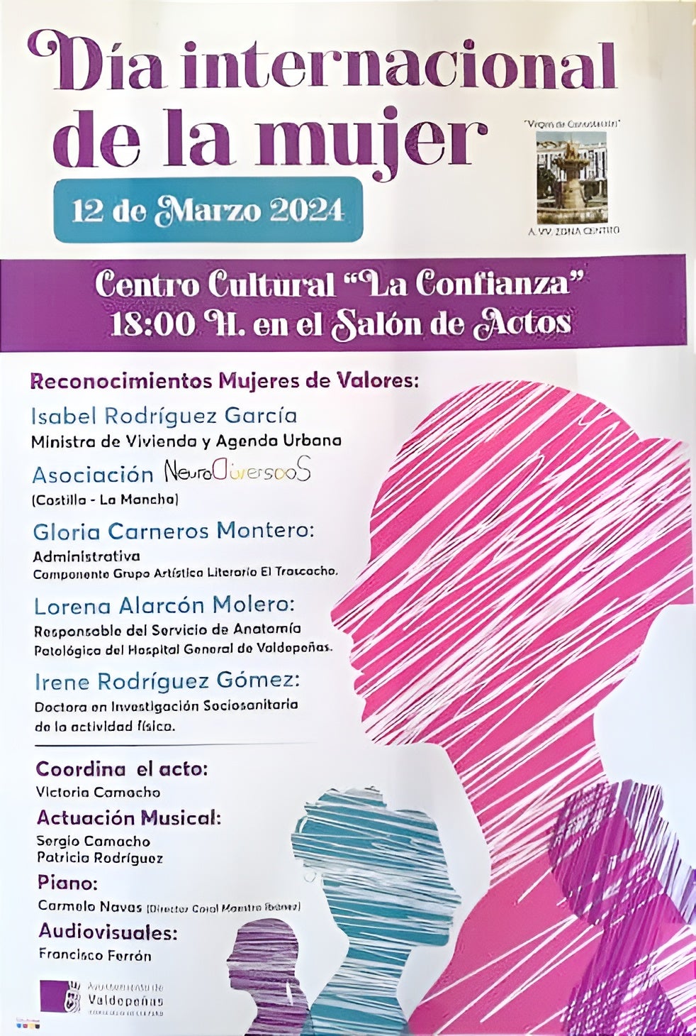 La Asociación de Vecinos 'Zona Centro' reconocerá a varias mujeres La Asociación de Vecinos 'Zona Centro' reconocerá a varias mujeres