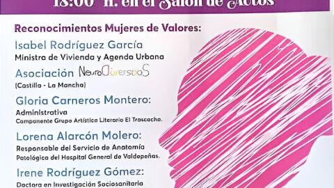 Cartel de la A. VV. 'Zona Centro' con motivo del 8M