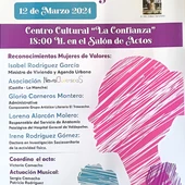 Cartel de la A. VV. 'Zona Centro' con motivo del 8M Cartel de la A. VV. 'Zona Centro' con motivo del 8M