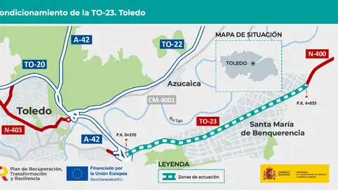 Adjudicadas las obras de la vía ciclista de la TO-23 Adjudicadas las obras de la vía ciclista de la TO-23