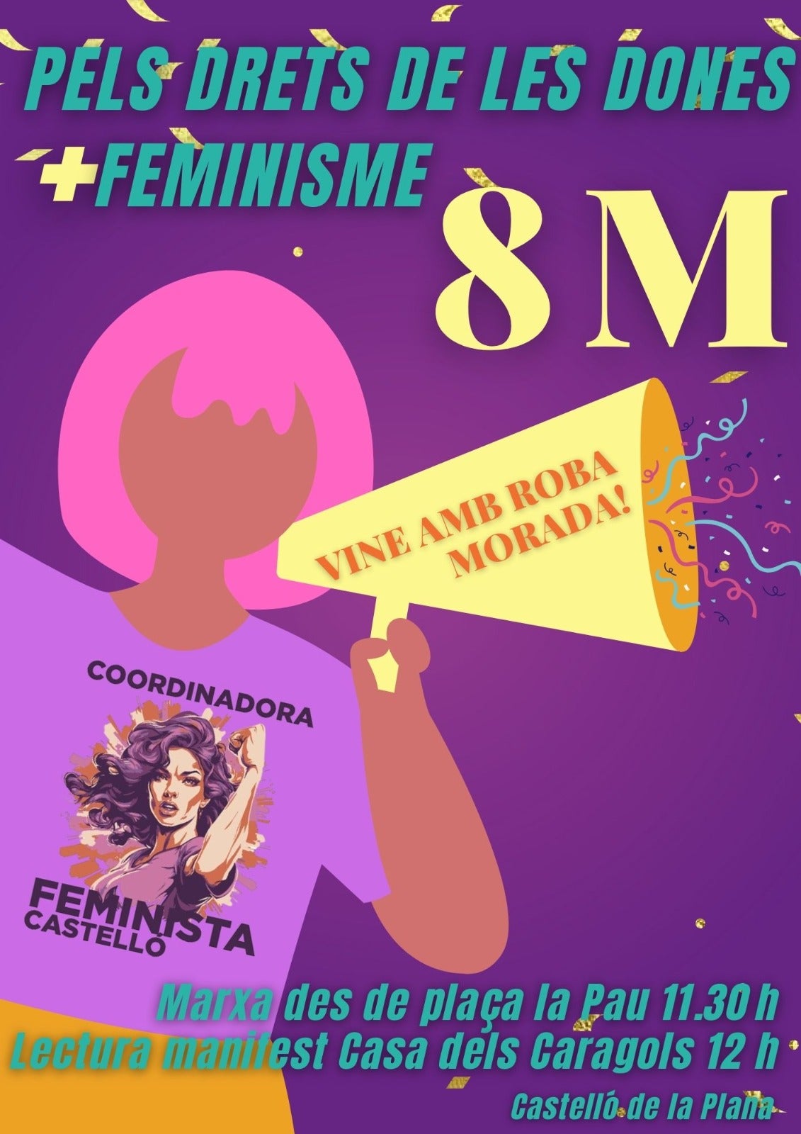 Castellón se vuelca en las reivindicaciones del 8M Castellón se vuelca en las reivindicaciones del 8M