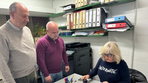 Miguel Millana y Alejandro Riera registran su candidatura en la sede de Pintor Gisbert