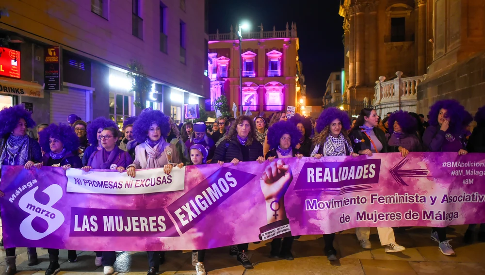  Manifestación por el 8M en Málaga 