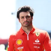 El piloto español de Ferrari, Carlos Sainz El piloto español de Ferrari, Carlos Sainz