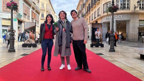 Marina Par&eacute;s y Alejandro Mar&iacute;n en el Festival de M&aacute;laga