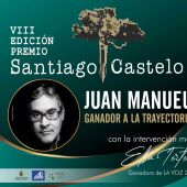 Juan Manuel de Prada recibe el VIII premio Santiago Castelo en Don Benito
