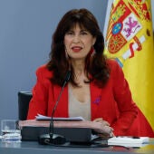 La ministra de Igualdad, Ana Redondo, interviene durante Consejo de Ministros extraordinario 
