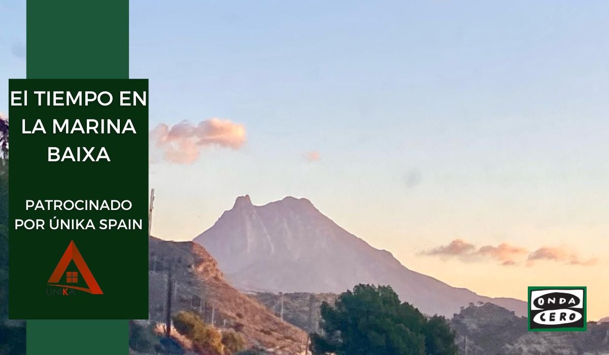 Tiempo soleado con máximas cercanas a los 20º en la Marina Baixa Tiempo soleado con máximas cercanas a los 20º en la Marina Baixa