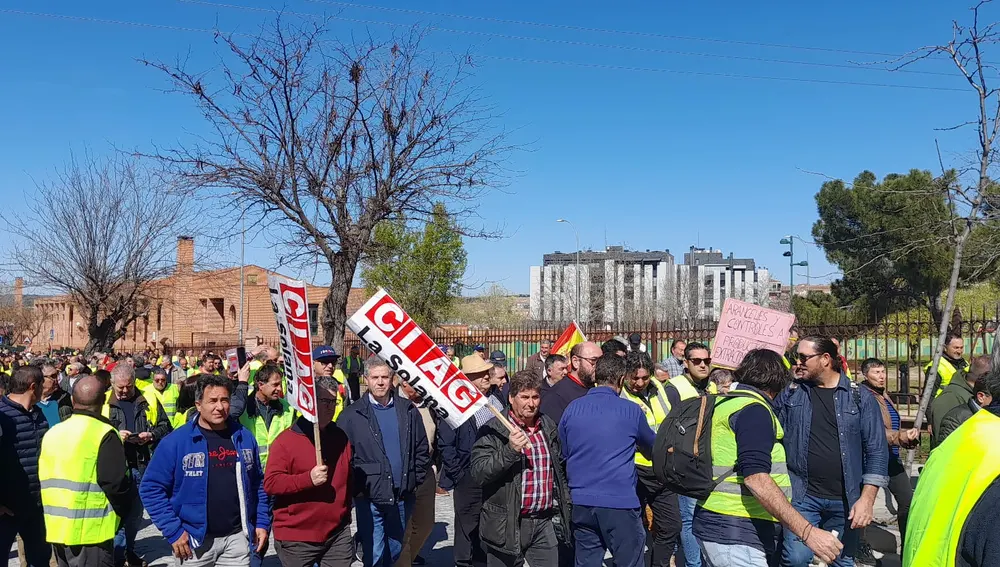 Protestas de agricultores en Toledo, 12 de marzo de 2024