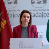 Gema Cortés, portavoz del equipo de gobierno local en el Ayuntamiento de Badajoz