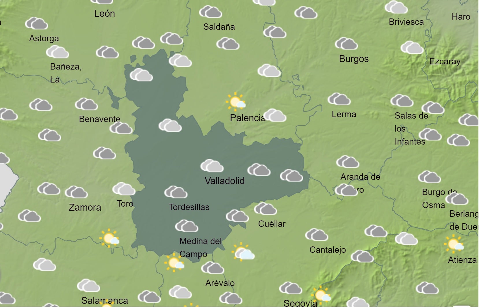 El Tiempo para las próximas horas El Tiempo para las próximas horas