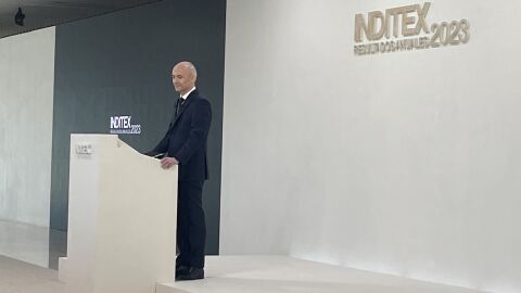 ÓScar García Maceiras, en la presentación de resultados de 2023 de Inditex