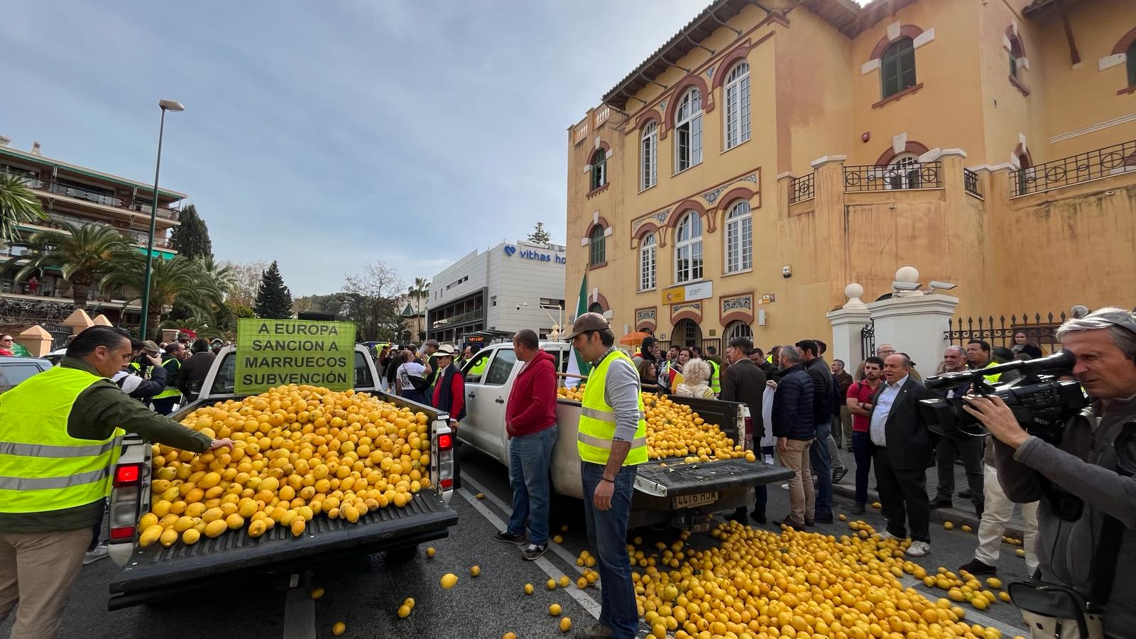 Nueva tractorada en Málaga a las puertas de la Subdelegación del Gobierno Nueva tractorada en Málaga a las puertas de la Subdelegación del Gobierno