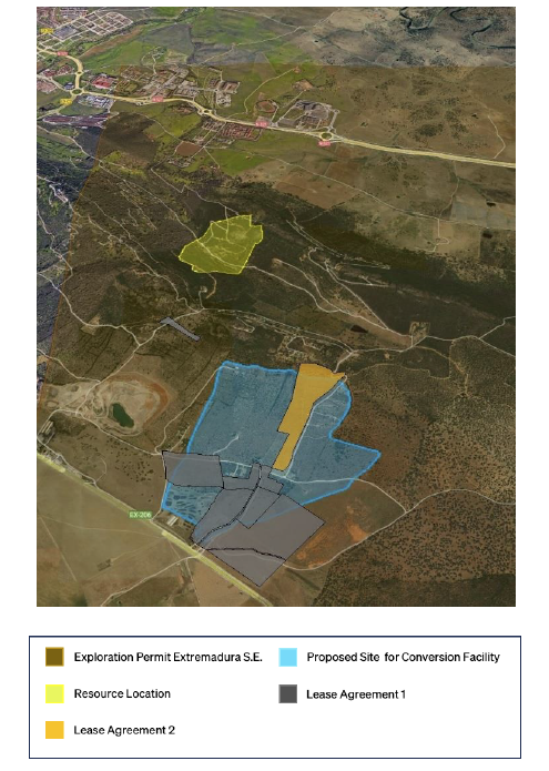 ENE arrienda por un mínimo de 35 años 11 hectáreas en la zona que acogerá la planta industrial de procesado de litio en Cáceres ENE arrienda por un mínimo de 35 años 11 hectáreas en la zona que acogerá la planta industrial de procesado de litio en Cáceres