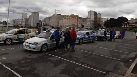 Rally de A Coruña 2024 Ruth Ortega con los compañeros de equipo.