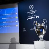 Imagen del sorteo de cuartos de final de Champions League
