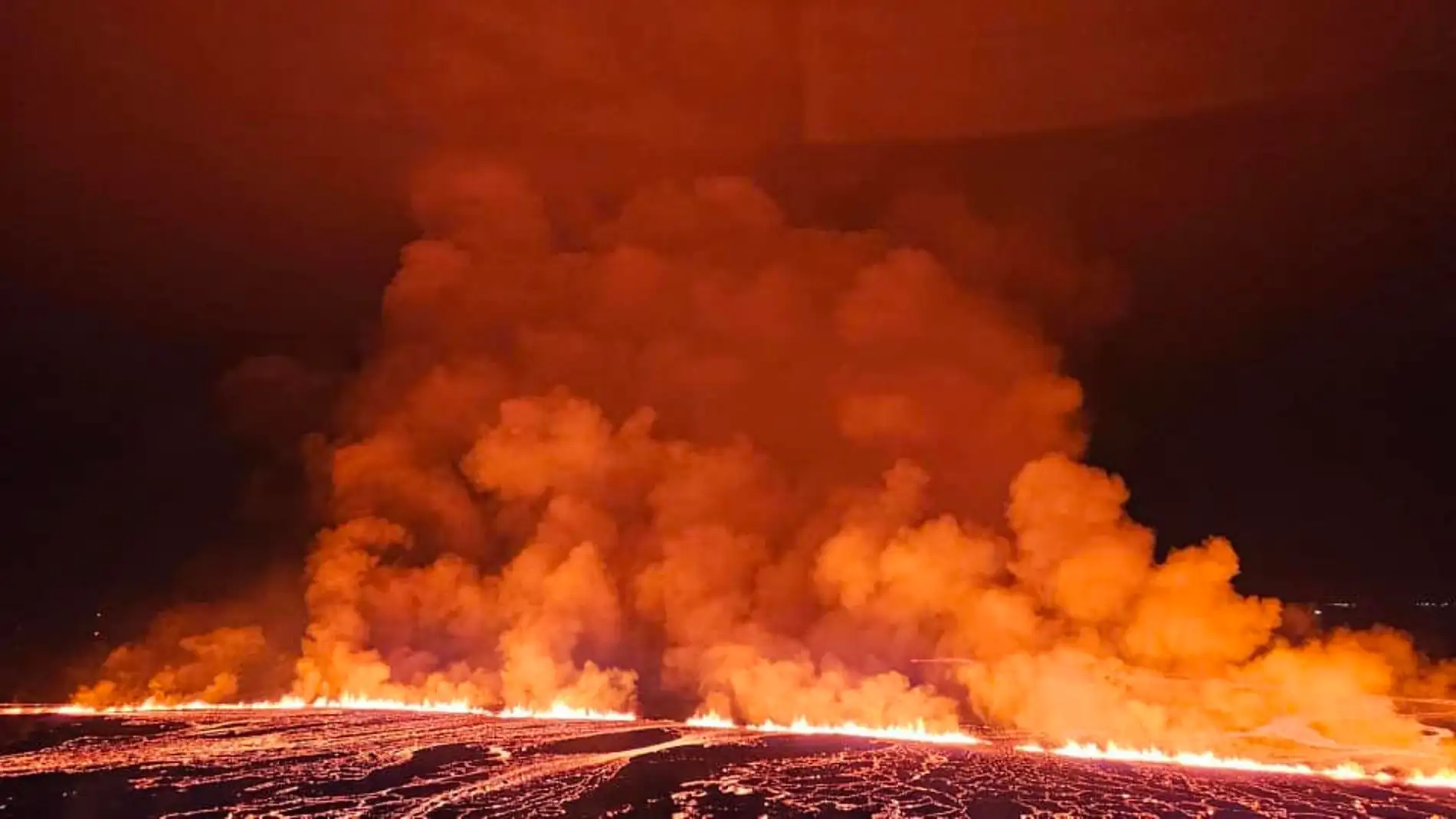 Cuarta erupción volcánica en Islandia desde octubre.