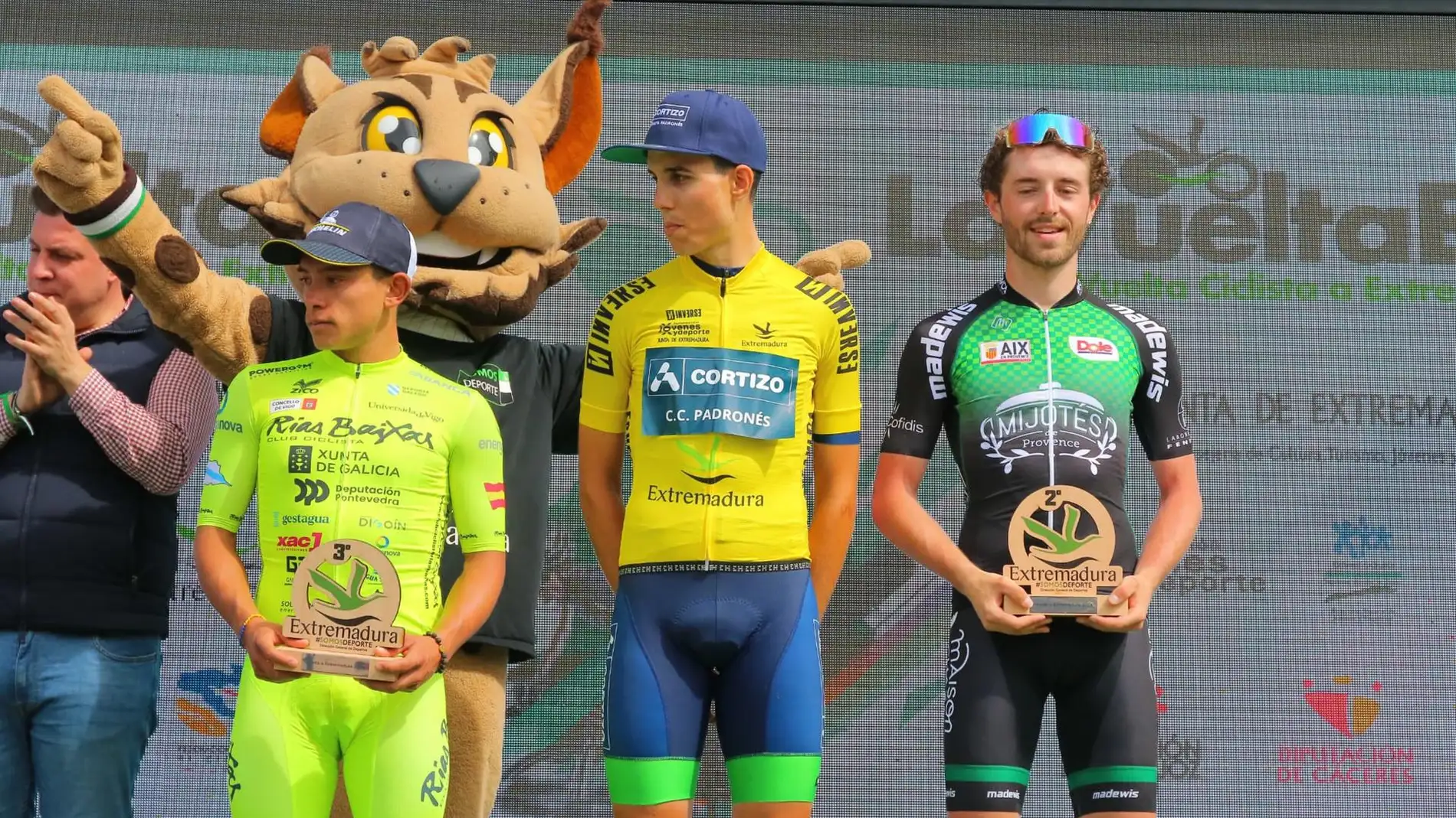 El murciano José Luis Faura, del equipo Cortizo, ganador de la Vuelta Ciclista a Extremadura