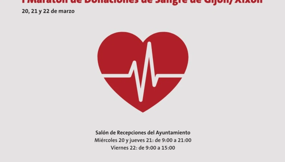 I Maratón de Donaciones de Sangre de Gijón