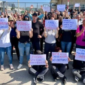 La protesta d'aquest dilluns a la presó de Quatre Camins La protesta d'aquest dilluns a la presó de Quatre Camins
