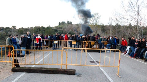 Mobilitzaci&oacute; dels funcionaris de presons a Puig de les Basses