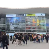 La entrada a Alimentaria La entrada a Alimentaria