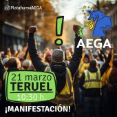 Los agricultores volverán a manifestarse en Teruel este jueves